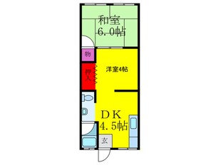 正雀福原マンションの物件間取画像